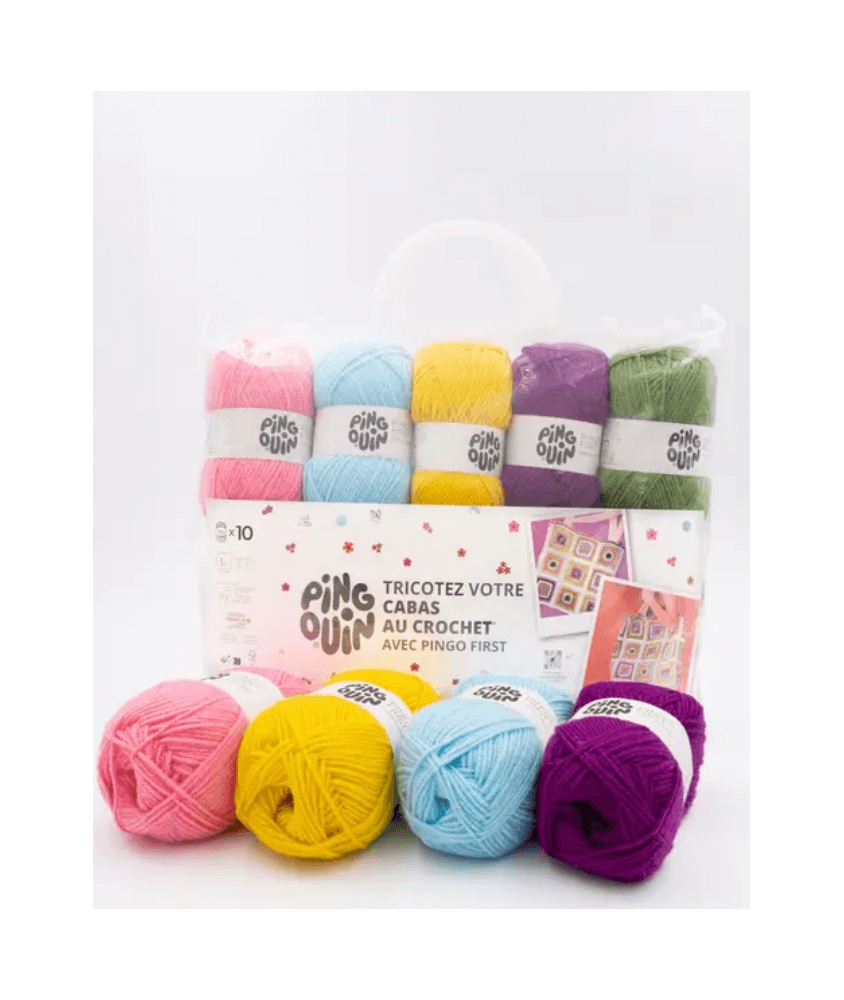 Tricotez votre cabas au crochet avec PINGO FIRST PRINTEMPS - Pingouin Tricotez votre cabas au crochet avec PINGO FIRST PRINTEMPS - Pingouin