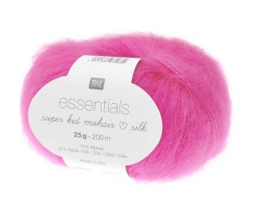 Fil à Tricoter ESSENTIALS SUPER KID MOHAIR LOVES SILK: Luxe, Douceur et Créativité - 25gr - Rico Design