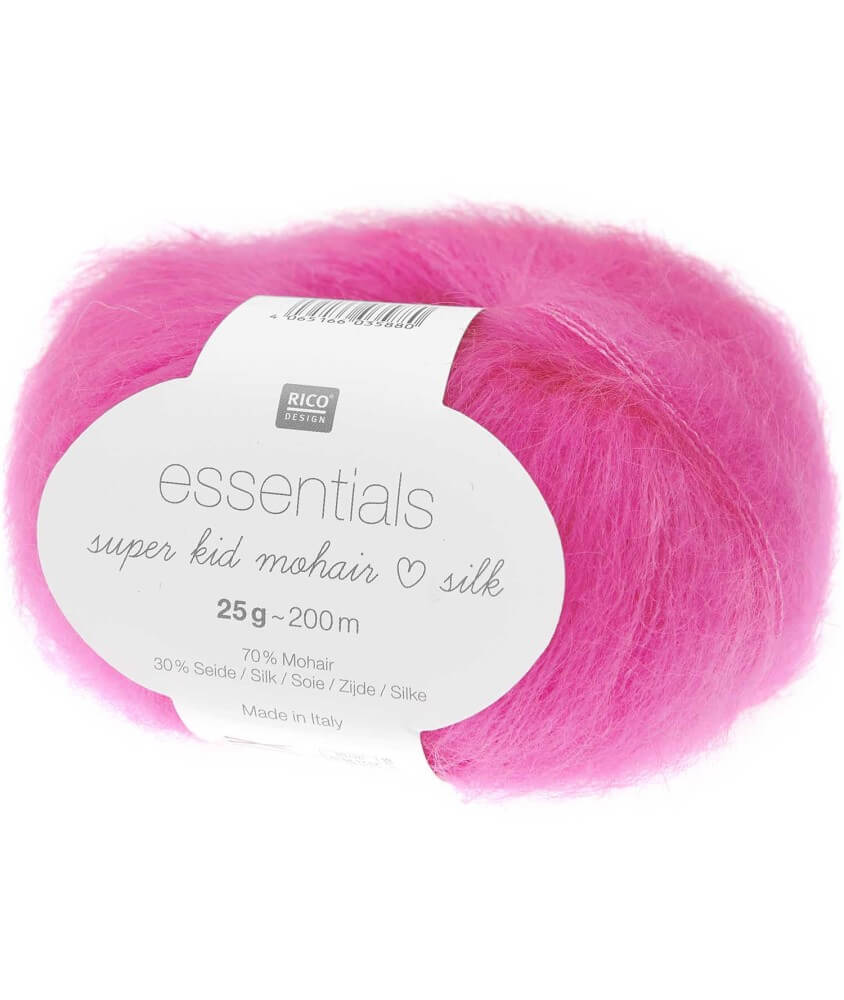 Fil à Tricoter ESSENTIALS SUPER KID MOHAIR LOVES SILK: Luxe, Douceur et Créativité - 25gr - Rico Design