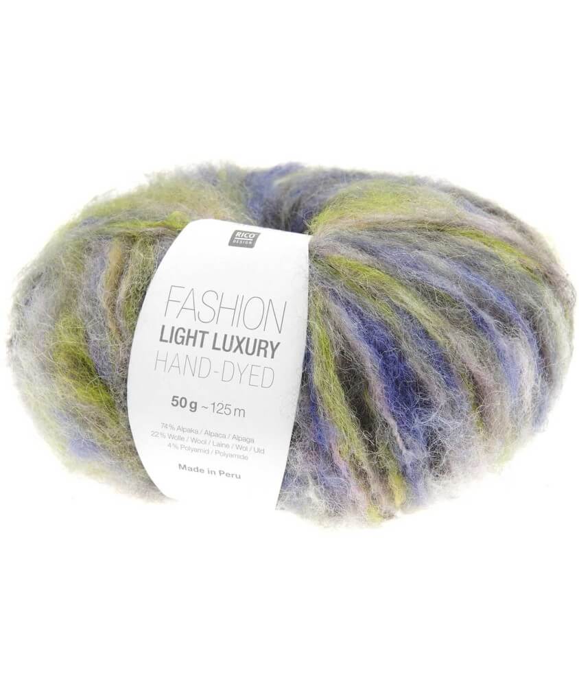 Découvrez l'Élégance Naturelle : Pelote de Laine et Alpaga LIGHT LUXURY HAND-DYED de RICO Design