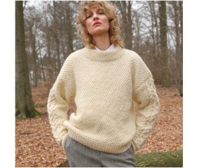 Pelote de laine à tricoter Essentials Organic Wool Aran - Rico Design