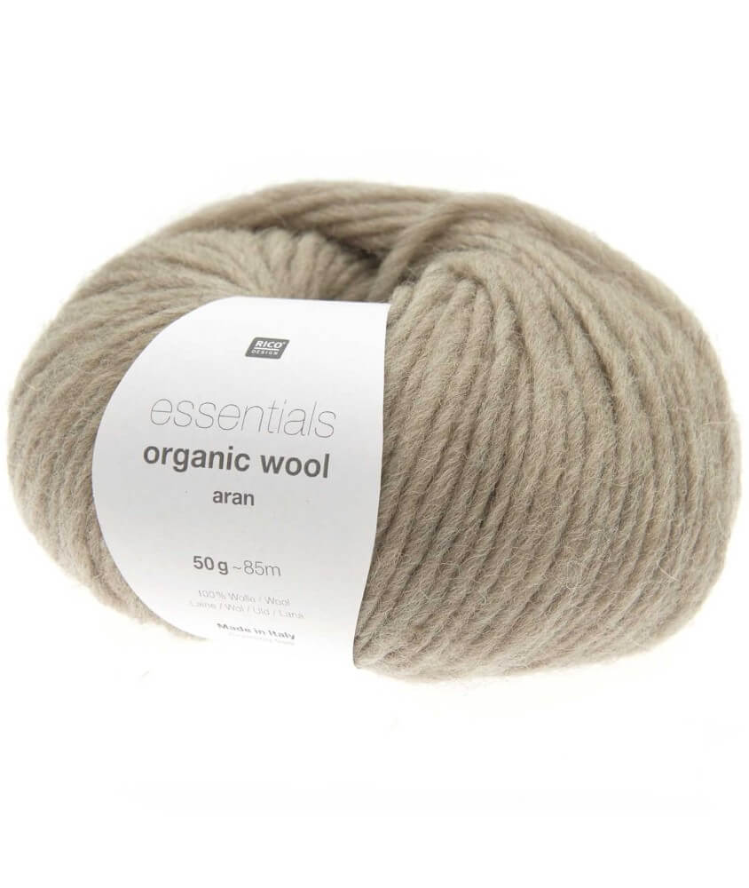 Pelote de laine à tricoter Essentials Organic Wool Aran - Rico Design