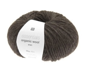 Pelote de laine à tricoter Essentials Organic Wool Aran - Rico Design