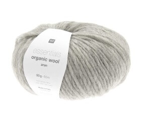 Pelote de laine à tricoter Essentials Organic Wool Aran - Rico Design