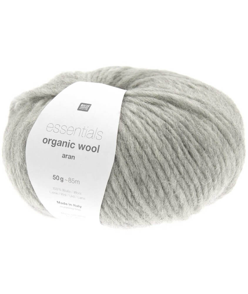 Pelote de laine à tricoter Essentials Organic Wool Aran - Rico Design