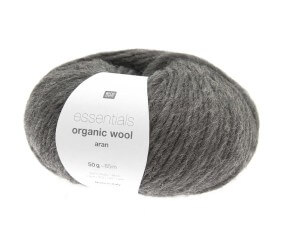 Pelote de laine à tricoter Essentials Organic Wool Aran - Rico Design