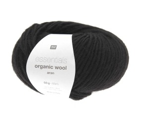 Pelote de laine à tricoter Essentials Organic Wool Aran - Rico Design