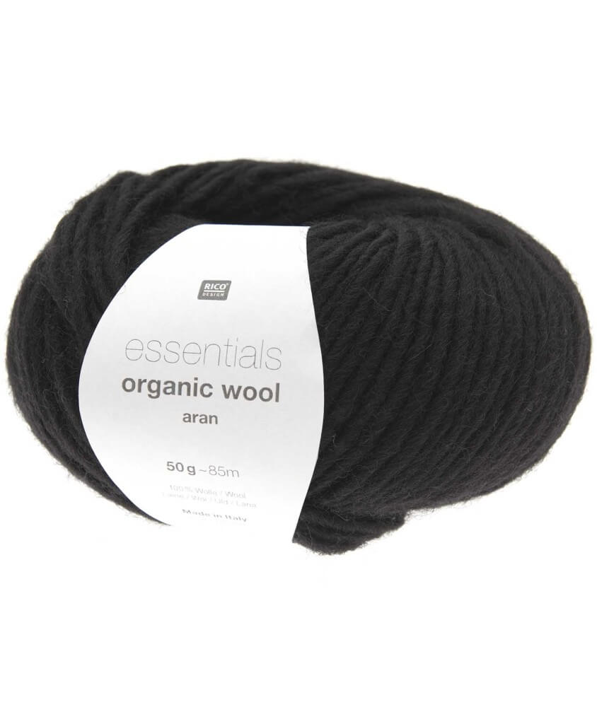 Pelote de laine à tricoter Essentials Organic Wool Aran - Rico Design