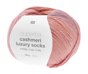 Pelote de laine à chaussettes Superba Cashmeri Luxury Socks 4 fils - 100gr - Rico Design