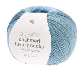 Pelote de laine à chaussettes Superba Cashmeri Luxury Socks 4 fils - 100gr - Rico Design