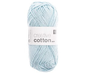 Pelotes de fil à tricoter CREATIVE COTTON ARAN de Rico Design - Laissez libre cours à votre créativité avec douceur et style !