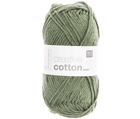 Pelotes de fil à tricoter CREATIVE COTTON ARAN de Rico Design - Laissez libre cours à votre créativité avec douceur et style !