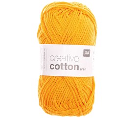 Pelotes de fil à tricoter CREATIVE COTTON ARAN de Rico Design - Laissez libre cours à votre créativité avec douceur et style !