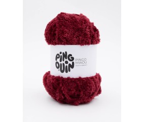 Fil à tricoter PINGO MIAOU - 100GR - Pingouin - Grenat Rouge