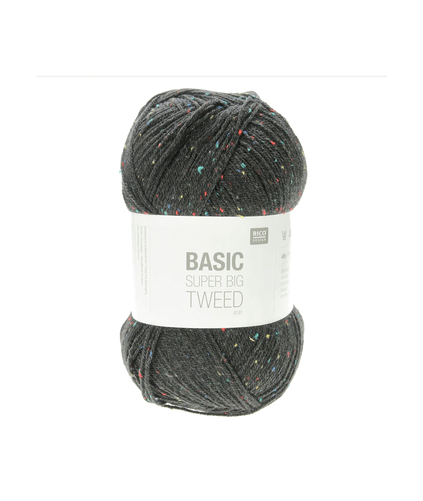 Laine à tricoter BASIC SUPER BIG TWEED ARAN - 400GR ! - RICO