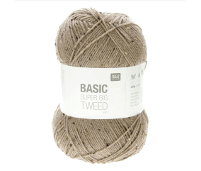 Laine à tricoter BASIC SUPER BIG TWEED ARAN - 400GR ! - RICO