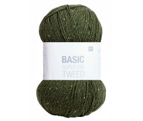 Laine à tricoter BASIC SUPER BIG TWEED ARAN - 400GR ! - RICO