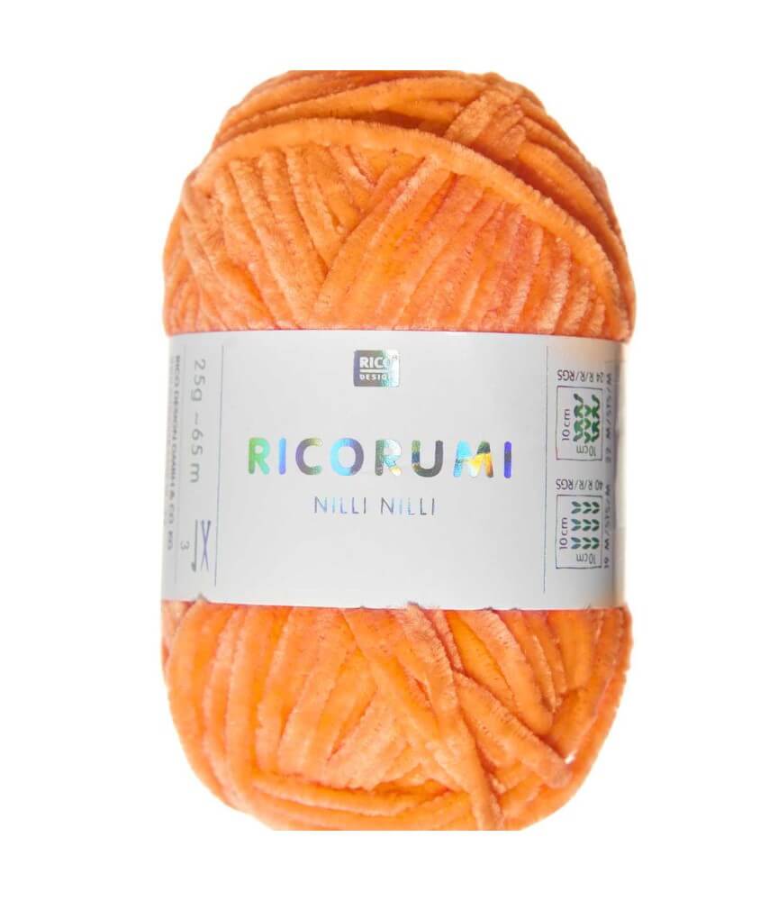 Pelote Ricorumi Nilli Nilli : La Chenille Polyester pour des Amigurumis Élégants - 25 GR - Rico Design