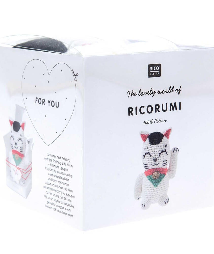 Kit Ricorumi à crocheter Lucky Cat - Rico Design
