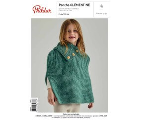 E-MODELE ENFANT - PONCHO CLEMENTINE - PHILDAR