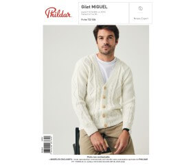 E-MODELE HOMME - GILET MIGUEL - PHILDAR