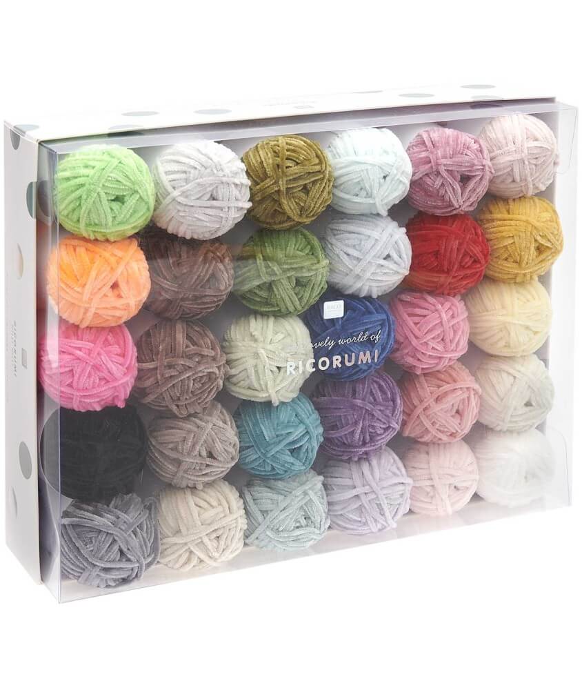 Kit de 30 Pelotes de Fil Chenille Ricorumi Nilli Nilli - Rico Design