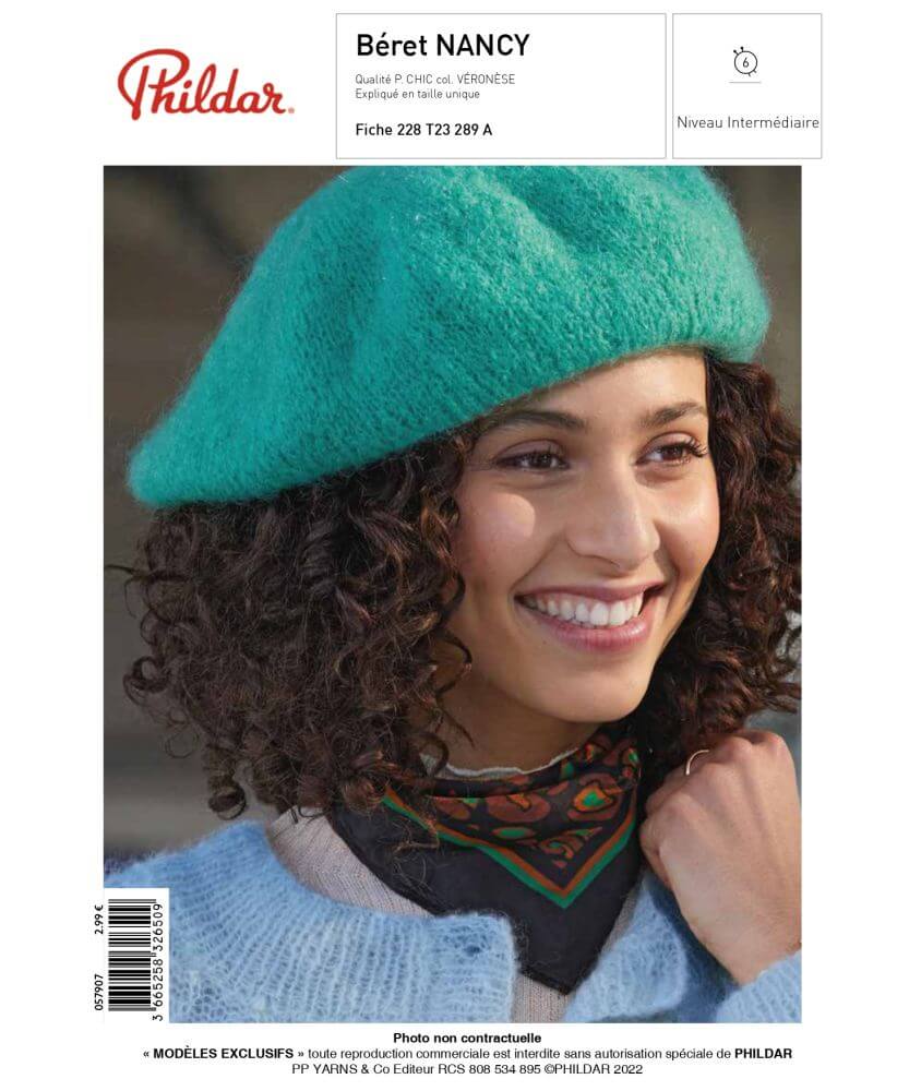 E-MODELE FEMME - BERET NANCY - PHIL CHIC - PHILDAR