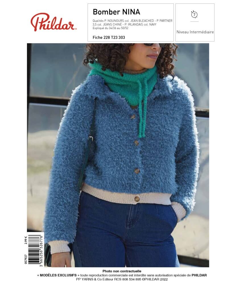 E-MODELE FEMME - BOMBER NINA - PHILDAR