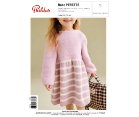 E-MODELE FILLE - ROBE PERETTE - PHILDAR