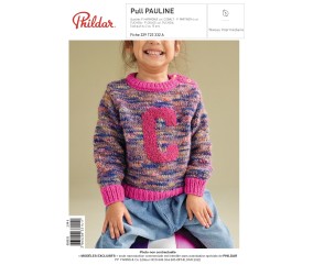 E-MODELE FILLE - PULL PAULINE - TON ROSE - PHILDAR