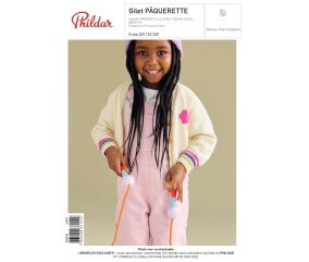 E-MODELE FILLE - GILET PAQUERETTE - PHILDAR