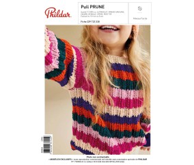 E-MODELE FILLE - PULL PRUNE - PHILDAR