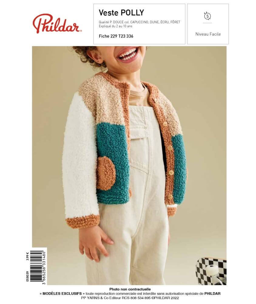 E-MODELE ENFANT - VESTE POLLY - PHILDAR