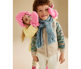 MODÈLE ECHARPE FILLE REINE Modèles Enfant • Phildar • Happywool