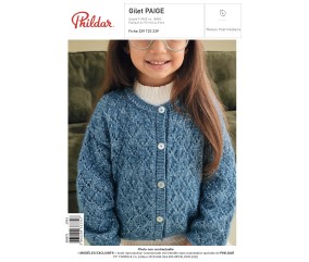 E-MODELE ENFANT - GILET PAIGE - PHILDAR