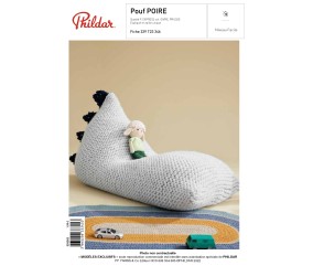 E-MODELE DECORATION - POUF POIRE - PHILDAR