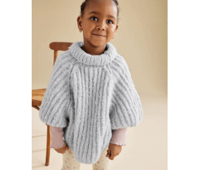 E-MODELE ENFANT - PONCHO PAOLA - PHILDAR