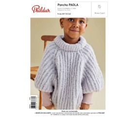 E-MODELE ENFANT - PONCHO PAOLA - PHILDAR