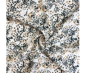 Tissu viscose petites feuilles