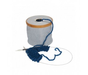 BAC A LAINE PLIABLE Rayé bleu Canvas meets Bamboo - Prym