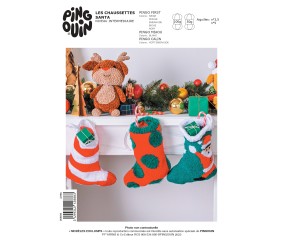 E-MODELE CHAUSSETTES DE NOEL - SANTA - PINGO FIRST - PINGOUIN