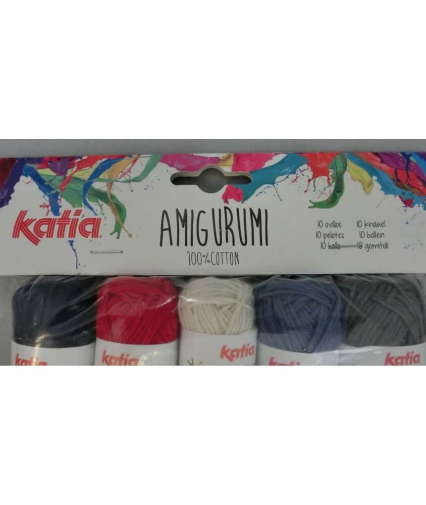 10 mini-pelotes Amigurumi N° 4 couleurs 10 G X 10 - Katia