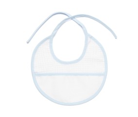 Bavoir rond nid d'abeille à broder 21 x 22 cm SPERENZA bébé
