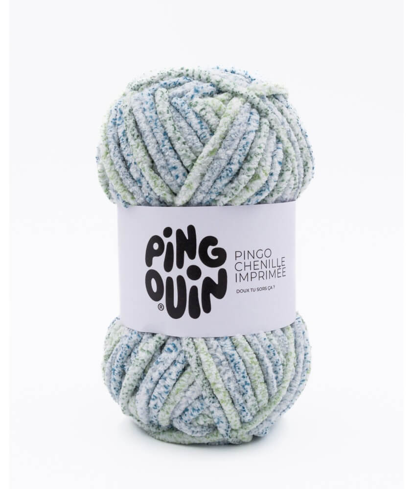 Fil velours 100GR à tricoter PINGO CHENILLE IMPRIMEE - Pingouin - certifié Oeko-Tex