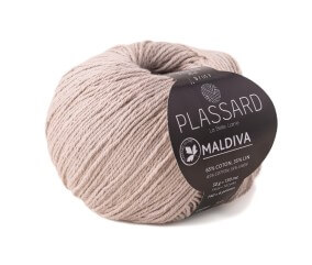 Pelote de Coton et Lin à tricoter Maldiva - Plassard