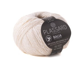 Pelote de coton, chanvre et lin à tricoter BALIA - Plassard