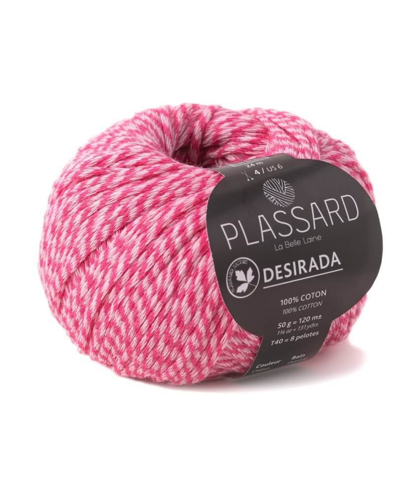 Pelote 100% coton à tricoter DESIRADA - Plassard