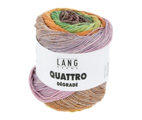 Coton à tricoter et à crocheter QUATTRO DEGRADE - 100GR - Lang Yarns