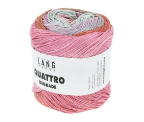 Coton à tricoter et à crocheter QUATTRO DEGRADE - 100GR - Lang Yarns