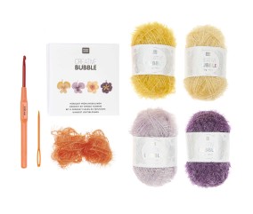 Kit crochet CREATIVE BUBBLE - Fleurs de Printemps - Rico Design